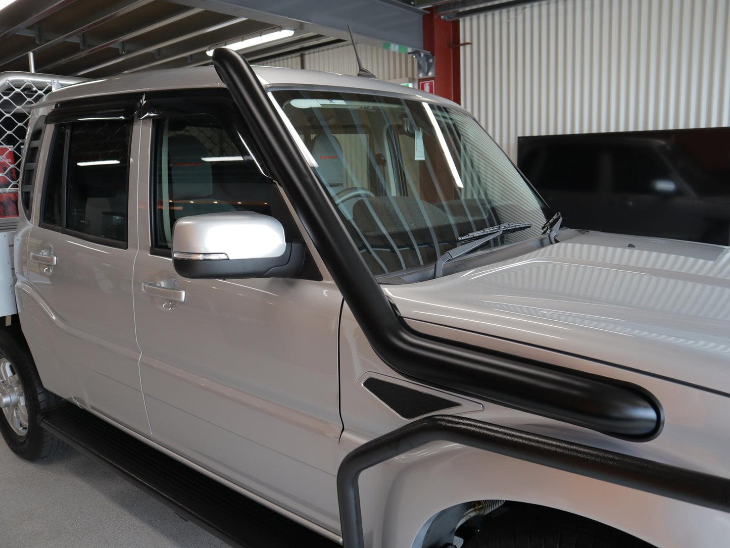 Ryebuck Engineering Stainless Steel 4WD Snorkel for Mahindra Pikup 2018+ Black Powdercoat RBEMPSN1 - Ryebuck Engineering