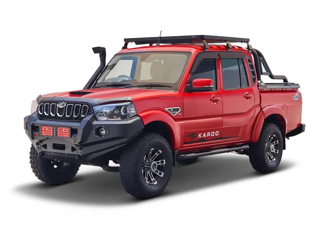 Mahindra Pik Up fitted with a Front Runner roof rack for touring