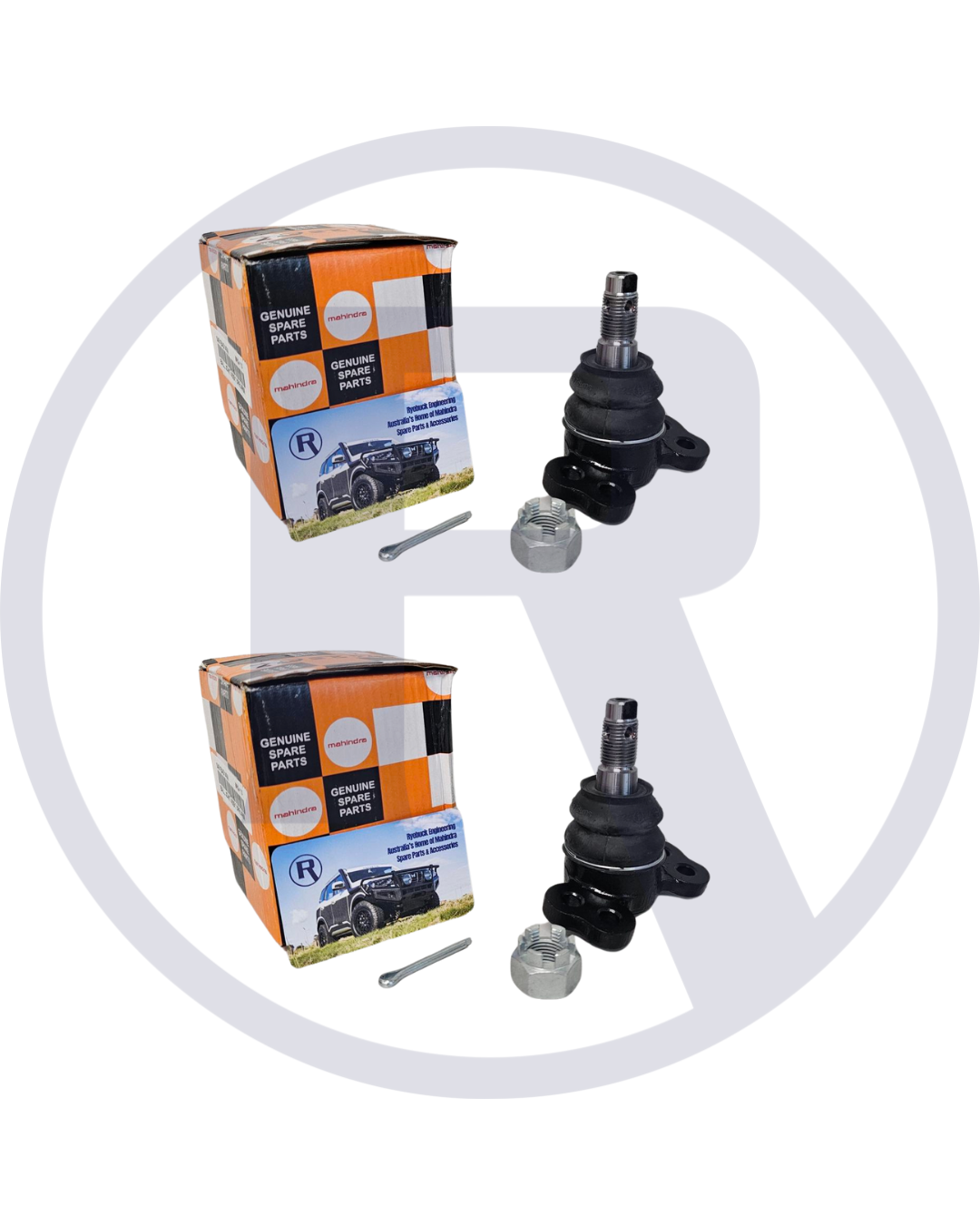 Pair of Mahindra Pik Up Genuine Front Upper Ball Joints (2007 - Current)